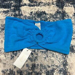 Blanco by Nature blue bandeau top